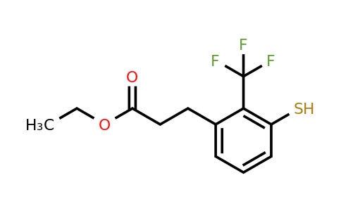 1806708-43-9 | Ethyl 3-(3-mercapto-2-(trifluoromethyl)phenyl)propanoate