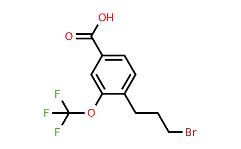 1806708-50-8 | 4-(3-Bromopropyl)-3-(trifluoromethoxy)benzoic acid
