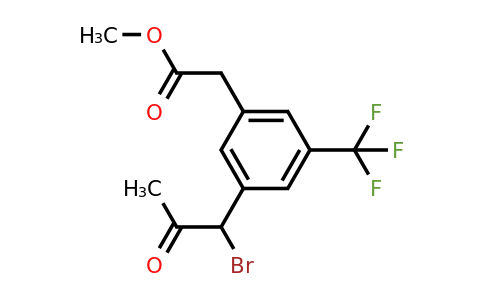1806708-52-0 | Methyl 3-(1-bromo-2-oxopropyl)-5-(trifluoromethyl)phenylacetate