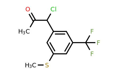 1806708-85-9 | 1-Chloro-1-(3-(methylthio)-5-(trifluoromethyl)phenyl)propan-2-one
