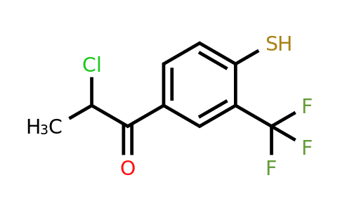 1806708-86-0 | 4-(2-Chloropropanoyl)-2-(trifluoromethyl)thiophenol