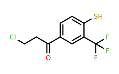 1806708-93-9 | 4-(3-Chloropropanoyl)-2-(trifluoromethyl)thiophenol