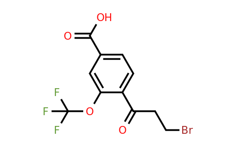 1806709-08-9 | 4-(3-Bromopropanoyl)-3-(trifluoromethoxy)benzoic acid
