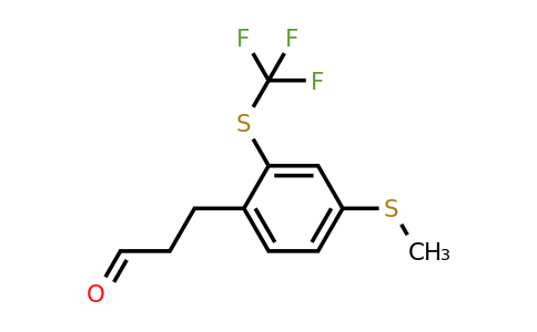 1806709-20-5 | 3-(4-(Methylthio)-2-(trifluoromethylthio)phenyl)propanal