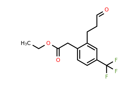 1806709-21-6 | Ethyl 2-(3-oxopropyl)-4-(trifluoromethyl)phenylacetate