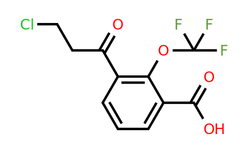 1806709-22-7 | 3-(3-Chloropropanoyl)-2-(trifluoromethoxy)benzoic acid