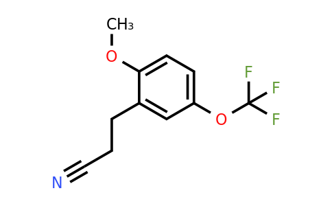 1806709-27-2 | 3-(2-Methoxy-5-(trifluoromethoxy)phenyl)propanenitrile