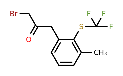 1806709-30-7 | 3-(3-Bromo-2-oxopropyl)-2-(trifluoromethylthio)toluene