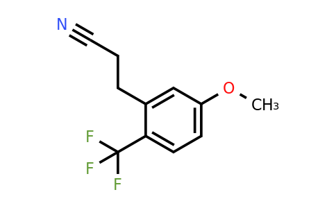 1806709-36-3 | 3-(5-Methoxy-2-(trifluoromethyl)phenyl)propanenitrile