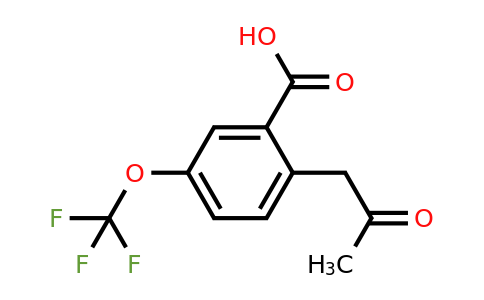 1806709-37-4 | 2-(2-Oxopropyl)-5-(trifluoromethoxy)benzoic acid