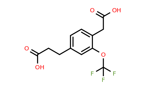 1806709-40-9 | 4-(2-Carboxyethyl)-2-(trifluoromethoxy)phenylacetic acid