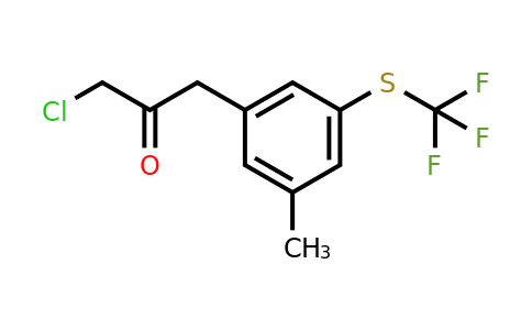 1806709-45-4 | 3-(3-Chloro-2-oxopropyl)-5-(trifluoromethylthio)toluene