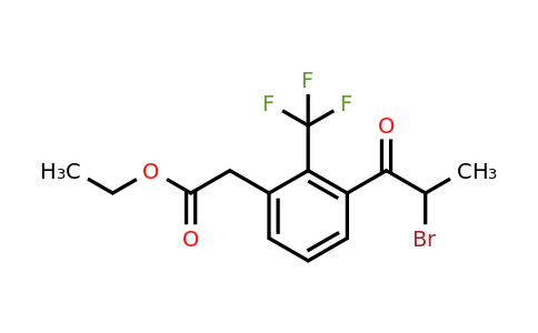 1806709-46-5 | Ethyl 3-(2-bromopropanoyl)-2-(trifluoromethyl)phenylacetate