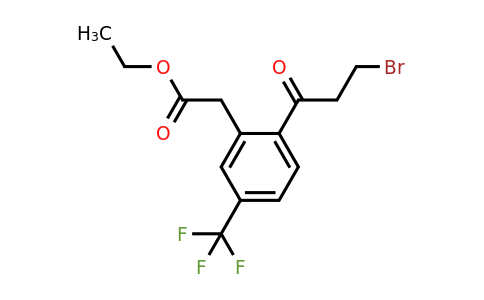 1806709-59-0 | Ethyl 2-(3-bromopropanoyl)-5-(trifluoromethyl)phenylacetate