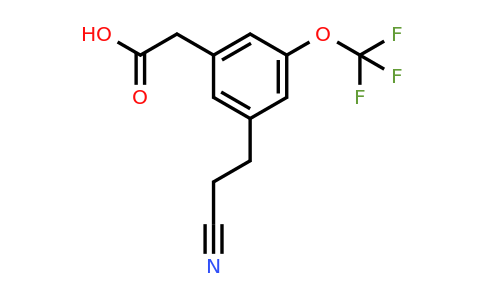 1806709-63-6 | 3-(2-Cyanoethyl)-5-(trifluoromethoxy)phenylacetic acid