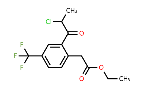 1806709-82-9 | Ethyl 2-(2-chloropropanoyl)-4-(trifluoromethyl)phenylacetate