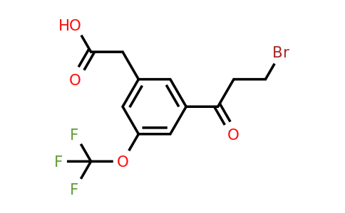 1806710-03-1 | 3-(3-Bromopropanoyl)-5-(trifluoromethoxy)phenylacetic acid