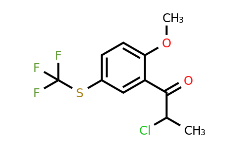 1806710-20-2 | 2-(2-Chloropropanoyl)-4-(trifluoromethylthio)anisole