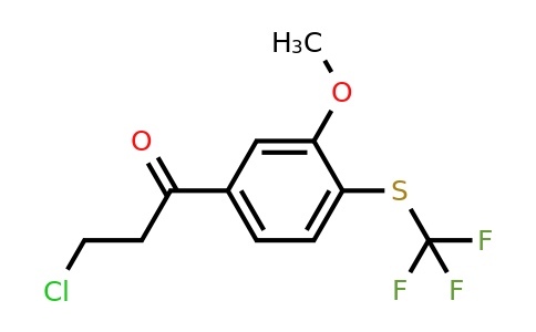 1806710-30-4 | 5-(3-Chloropropanoyl)-2-(trifluoromethylthio)anisole