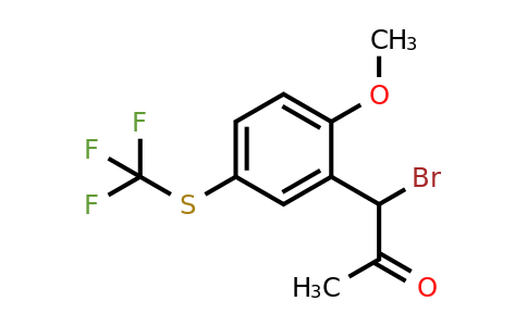 1806710-42-8 | 2-(1-Bromo-2-oxopropyl)-4-(trifluoromethylthio)anisole
