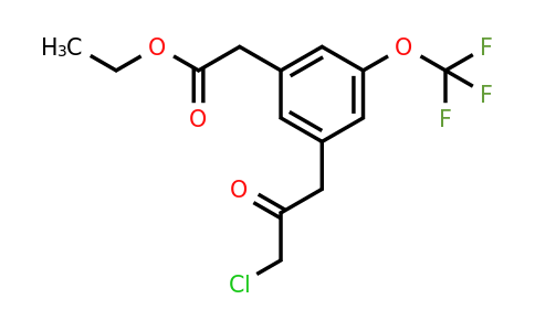 1806711-12-5 | Ethyl 3-(3-chloro-2-oxopropyl)-5-(trifluoromethoxy)phenylacetate