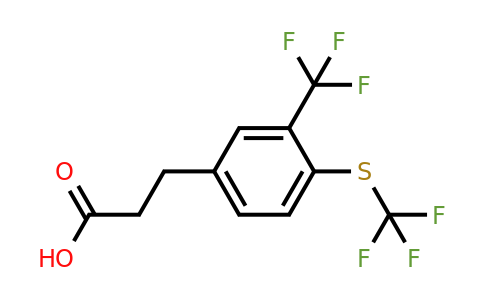 1806711-19-2 | 3-(3-(Trifluoromethyl)-4-(trifluoromethylthio)phenyl)propanoic acid