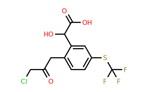 1806711-33-0 | 2-(3-Chloro-2-oxopropyl)-5-(trifluoromethylthio)mandelic acid