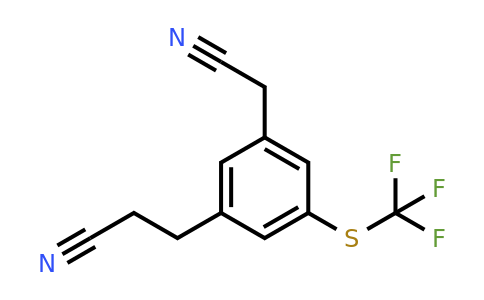 1806711-50-1 | 3-(2-Cyanoethyl)-5-(trifluoromethylthio)phenylacetonitrile