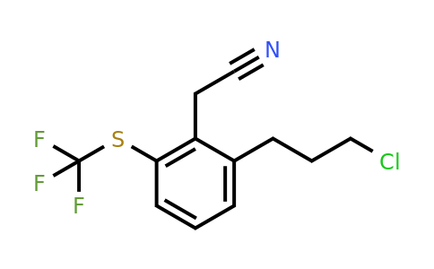 1806711-54-5 | 2-(3-Chloropropyl)-6-(trifluoromethylthio)phenylacetonitrile