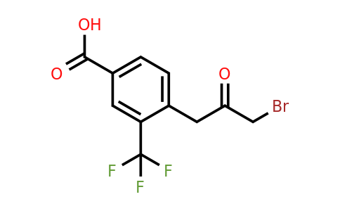 1806711-71-6 | 4-(3-Bromo-2-oxopropyl)-3-(trifluoromethyl)benzoic acid