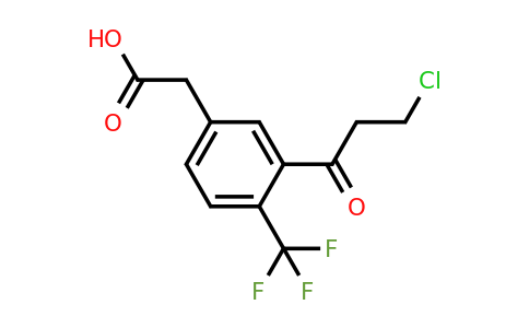 1806711-75-0 | 3-(3-Chloropropanoyl)-4-(trifluoromethyl)phenylacetic acid