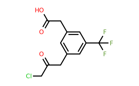 1806711-93-2 | 3-(3-Chloro-2-oxopropyl)-5-(trifluoromethyl)phenylacetic acid