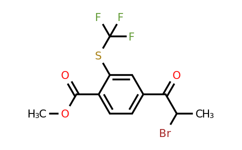 1806712-01-5 | Methyl 4-(2-bromopropanoyl)-2-(trifluoromethylthio)benzoate
