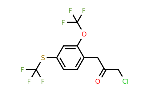 1806712-04-8 | 1-Chloro-3-(2-(trifluoromethoxy)-4-(trifluoromethylthio)phenyl)propan-2-one