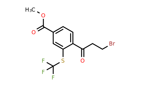 1806712-07-1 | Methyl 4-(3-bromopropanoyl)-3-(trifluoromethylthio)benzoate