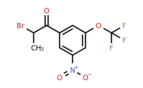 1806712-12-8 | 2-Bromo-1-(3-nitro-5-(trifluoromethoxy)phenyl)propan-1-one