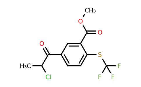 1806712-14-0 | Methyl 5-(2-chloropropanoyl)-2-(trifluoromethylthio)benzoate