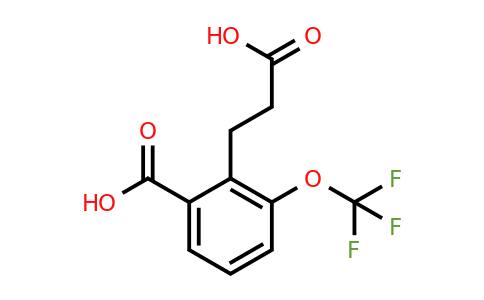 1806712-16-2 | 2-(2-Carboxyethyl)-3-(trifluoromethoxy)benzoic acid