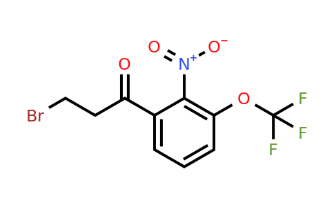 1806712-18-4 | 3-Bromo-1-(2-nitro-3-(trifluoromethoxy)phenyl)propan-1-one