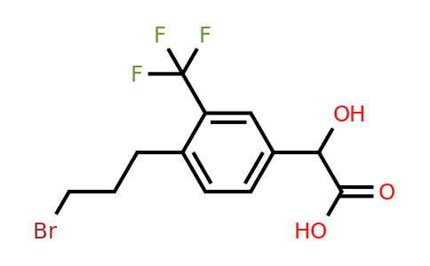 1806712-21-9 | 4-(3-Bromopropyl)-3-(trifluoromethyl)mandelic acid