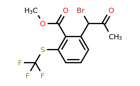 1806712-26-4 | Methyl 2-(1-bromo-2-oxopropyl)-6-(trifluoromethylthio)benzoate