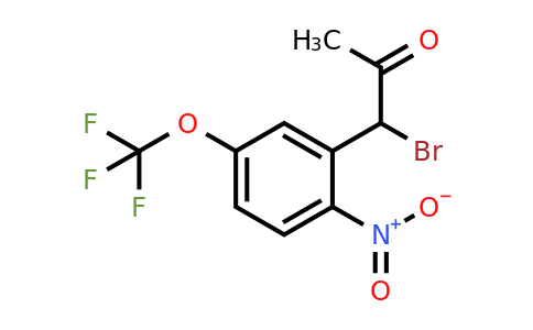 1806712-28-6 | 1-Bromo-1-(2-nitro-5-(trifluoromethoxy)phenyl)propan-2-one