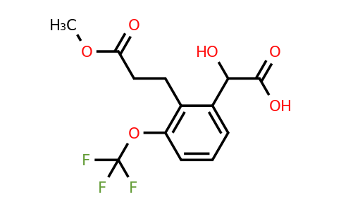 1806712-42-4 | 2-(3-Methoxy-3-oxopropyl)-3-(trifluoromethoxy)mandelic acid