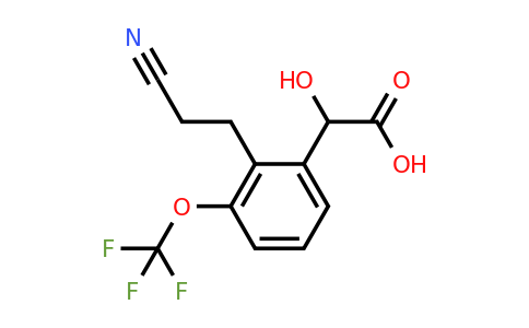 1806712-46-8 | 2-(2-Cyanoethyl)-3-(trifluoromethoxy)mandelic acid