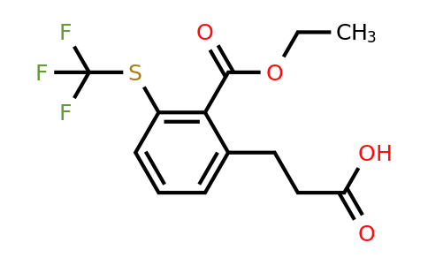 1806712-51-5 | Ethyl 2-(2-carboxyethyl)-6-(trifluoromethylthio)benzoate