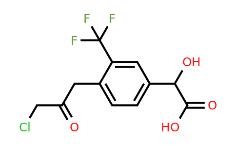 1806712-61-7 | 4-(3-Chloro-2-oxopropyl)-3-(trifluoromethyl)mandelic acid