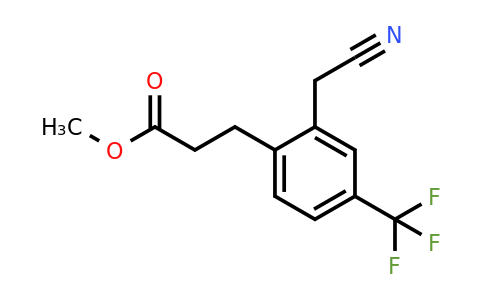 1806712-75-3 | Methyl 3-(2-(cyanomethyl)-4-(trifluoromethyl)phenyl)propanoate