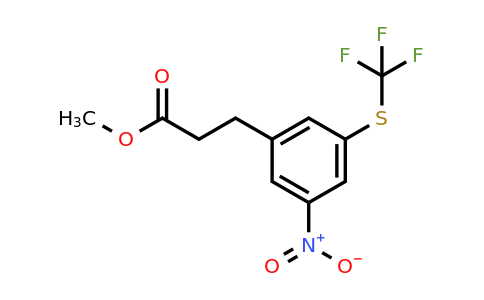 1806712-84-4 | Methyl 3-(3-nitro-5-(trifluoromethylthio)phenyl)propanoate
