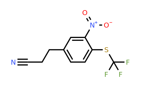 1806712-93-5 | 3-(3-Nitro-4-(trifluoromethylthio)phenyl)propanenitrile