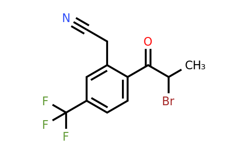 1806712-97-9 | 2-(2-Bromopropanoyl)-5-(trifluoromethyl)phenylacetonitrile